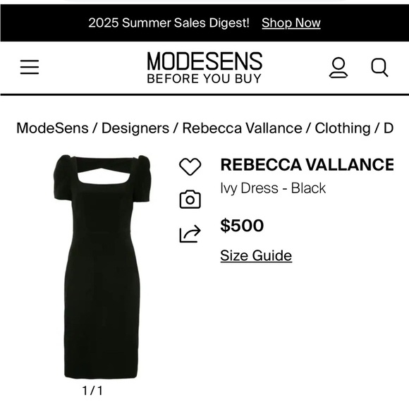 Rebecca Vallance Ivy Black Short Sleeve Dress - Picture 16 of 16